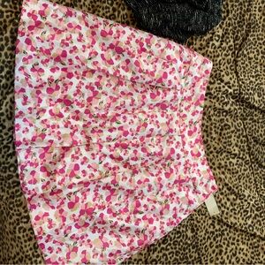 Kasper Pink and White Floral Print Skirt